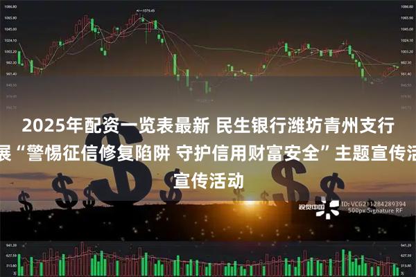 2025年配资一览表最新 民生银行潍坊青州支行开展“警惕征信修复陷阱 守护信用财富安全”主题宣传活动