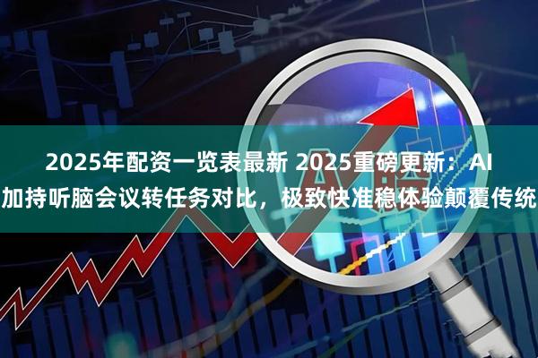 2025年配资一览表最新 2025重磅更新：AI加持听脑会议转任务对比，极致快准稳体验颠覆传统